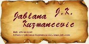 Jablana Kuzmančević vizit kartica